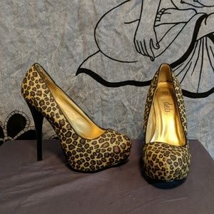 Sparkly Leopard Heels